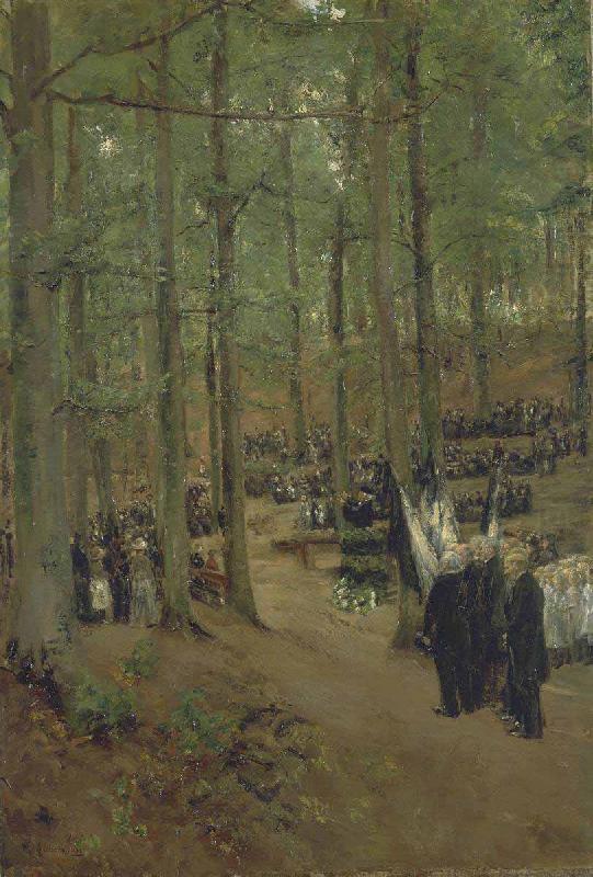 Max Liebermann Memorial Service for Emperor Frederick at Kosen china oil painting image